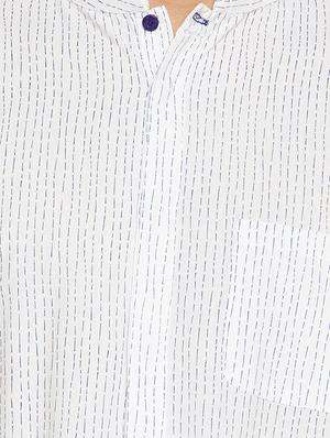 white printed casual shirt - 15748796 - Standard Image - 4