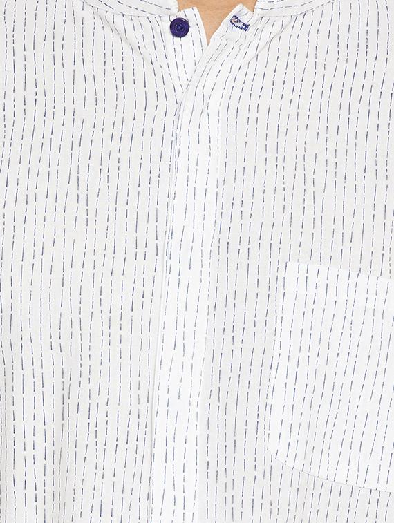 white printed casual shirt - 15748796 - Zoom Image - 4