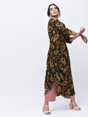 Cowl printed kurta - 15750625 - Standard Image - 4