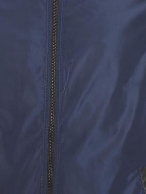 navy blue solid bomber jacket - 15751265 - Standard Image - 4