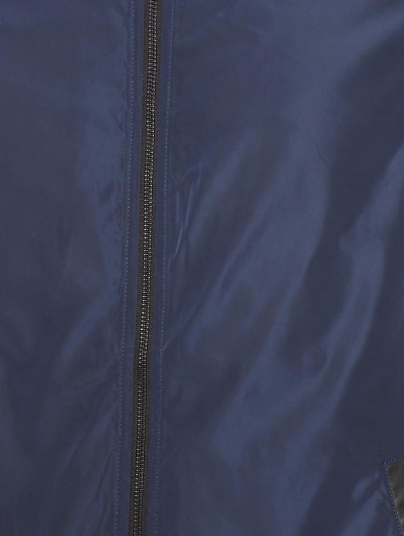 navy blue solid bomber jacket - 15751265 - Zoom Image - 4