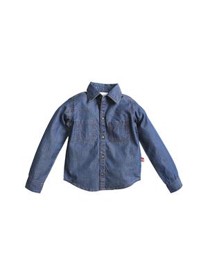 navy blue denim shirt - 15751996 - Standard Image - 4