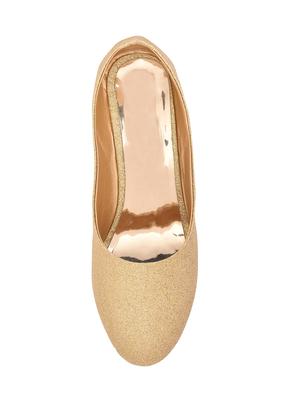 gold slip on pumps - 15754630 - Standard Image - 4