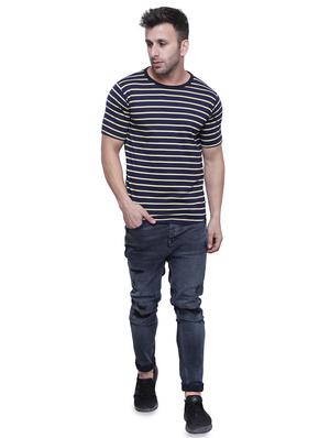 navy blue striped t-shirt - 15755715 - Standard Image - 4