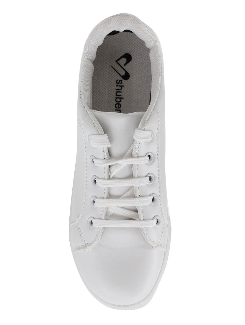 white lace-up sneakers - 15756329 - Zoom Image - 4