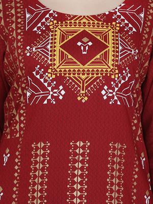 Printed kurta palazzo set - 15756493 - Standard Image - 4