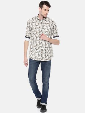 white floral printed casual shirt - 15759255 - Standard Image - 4