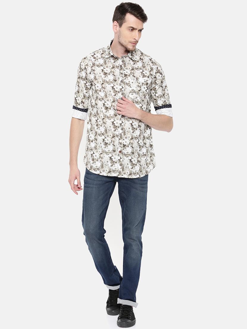 white floral printed casual shirt - 15759255 - Zoom Image - 4