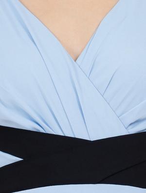 Criss-cross belted layered maxi dress - 15759435 - Standard Image - 4