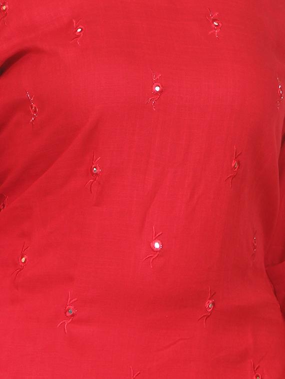 Bell sleeves straight kurta - 15759515 - Zoom Image - 4