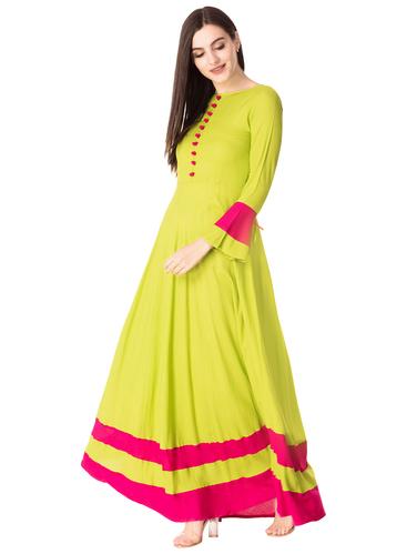 Bell sleeves flared kurta - 15759789 - Very Small Image - 1