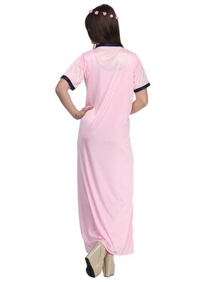 Lace detail sleeprobe and nighty set - 15760480 - Standard Image - 4