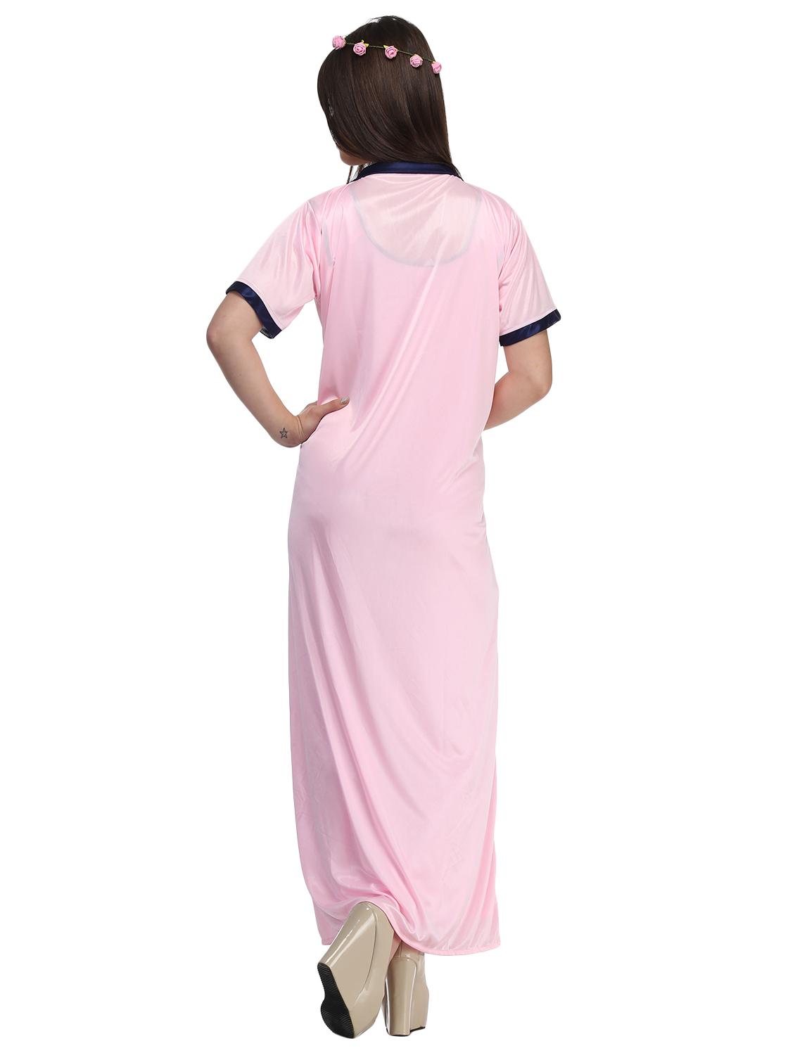 Lace detail sleeprobe and nighty set - 15760480 - Zoom Image - 4