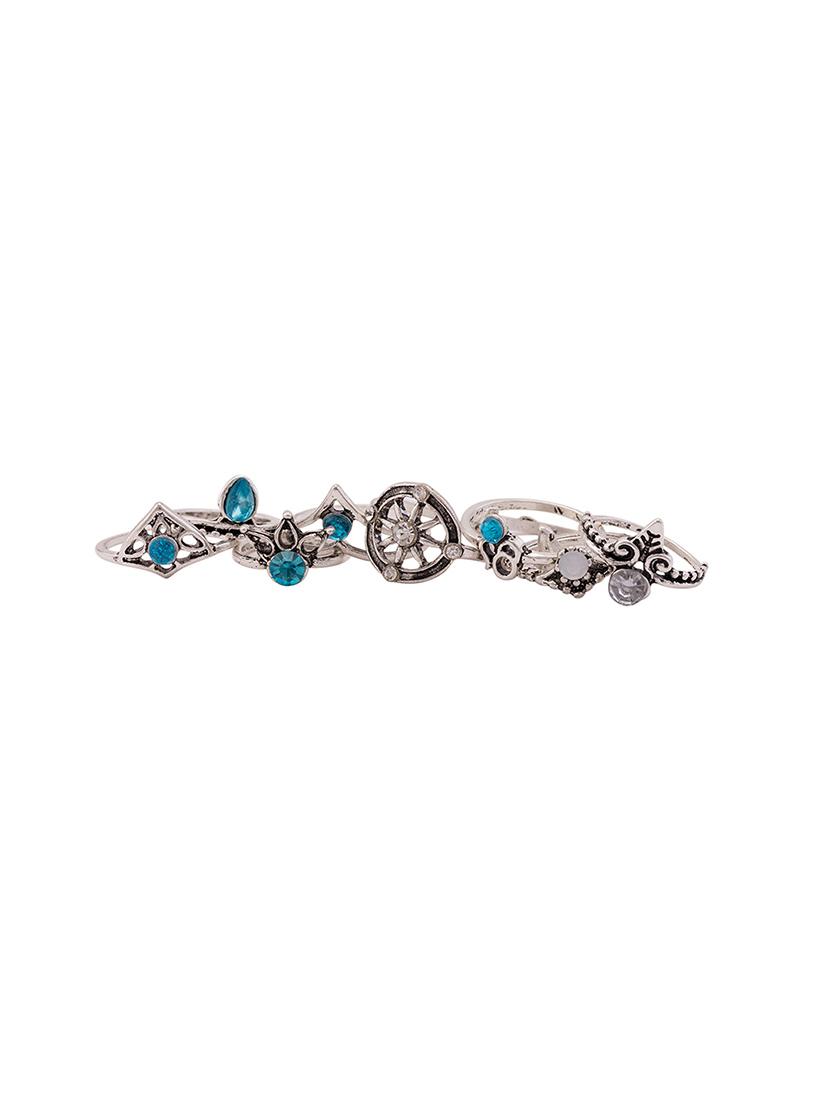 silver metal finger ring - 15761092 - Zoom Image - 4