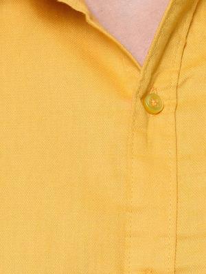 yellow solid casual shirt - 15761287 - Standard Image - 4