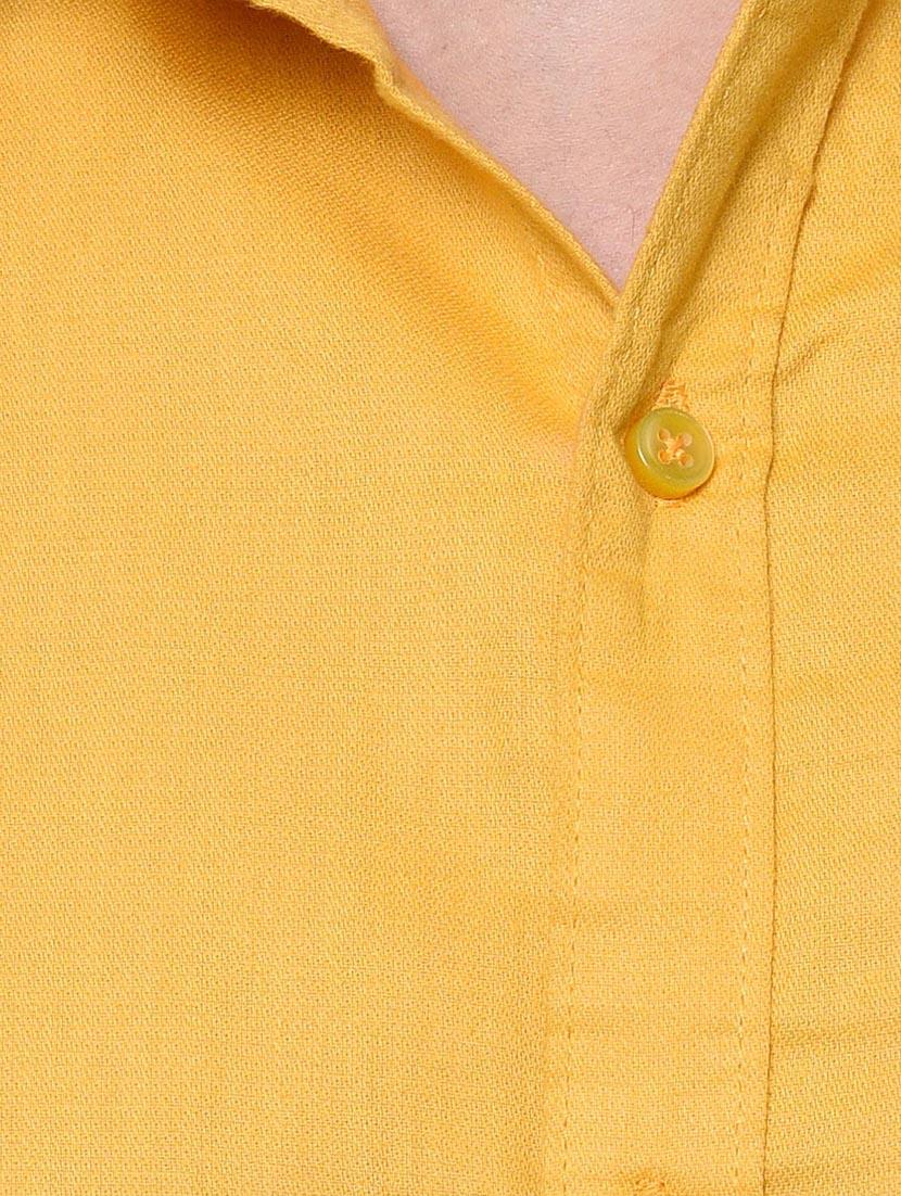 yellow solid casual shirt - 15761287 - Zoom Image - 4