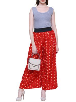 polka dotted flared palazzo - 15763227 - Standard Image - 4