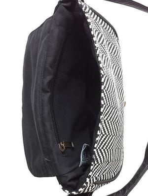 black canvas regular sling bag - 15763458 - Standard Image - 4