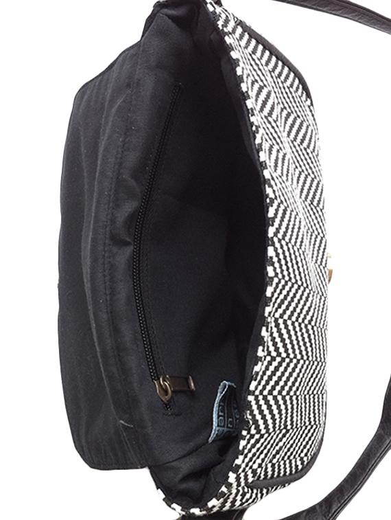 black canvas regular sling bag - 15763458 - Zoom Image - 4