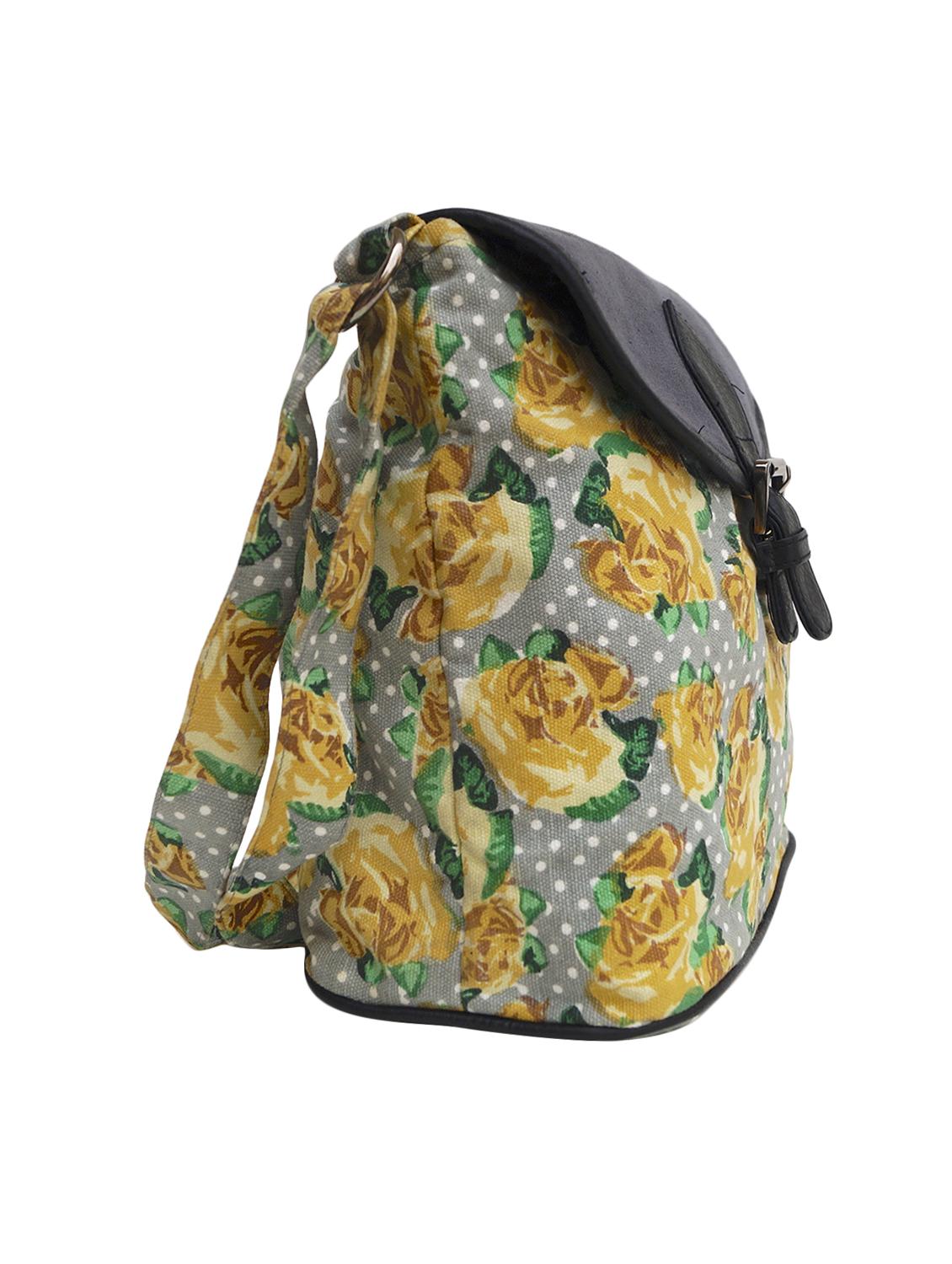 multi colored canvas printed sling bag - 15763459 - Zoom Image - 4