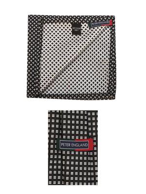 black polyester tie with pocketsquare - 15764285 - Standard Image - 4