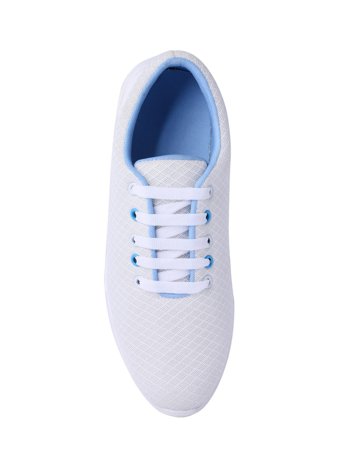 white Mesh lace up sport shoes - 15764322 - Zoom Image - 4