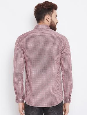 red printed casual shirt - 15764776 - Standard Image - 4