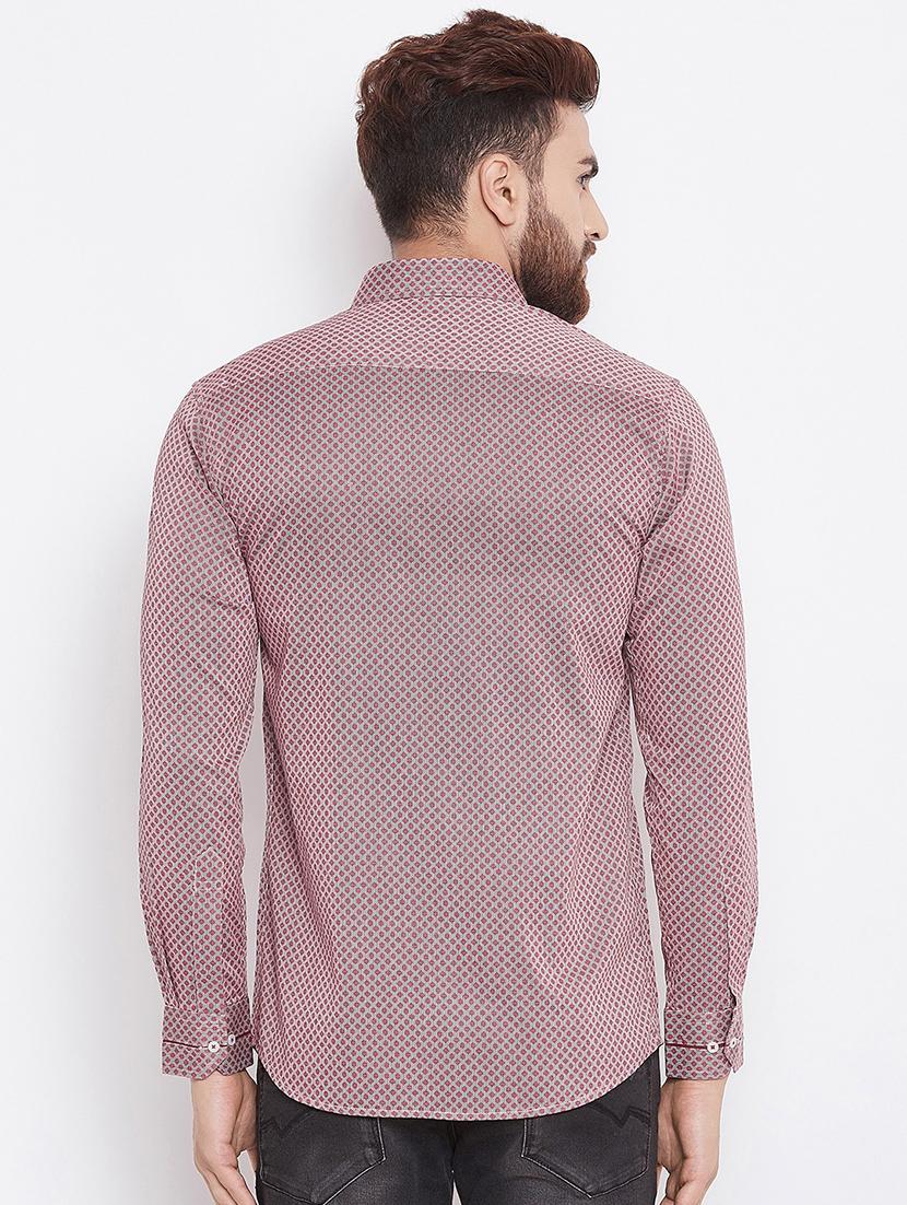 red printed casual shirt - 15764776 - Zoom Image - 4
