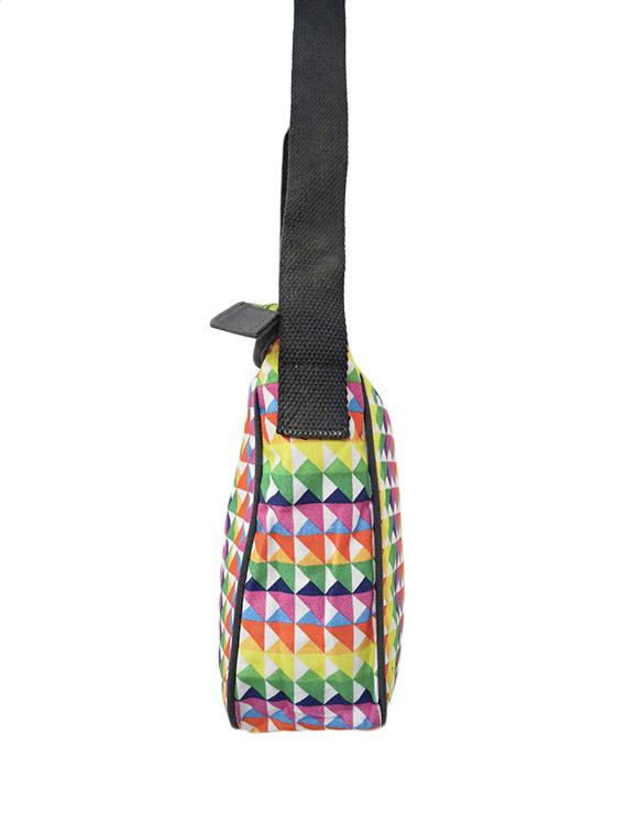multi colored canvas messenger sling bag - 15765230 - Zoom Image - 4