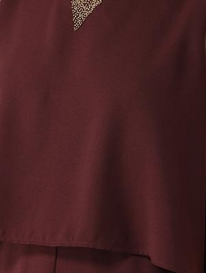 embellished overlay full leg jumpsuit - 15765971 - Standard Image - 4