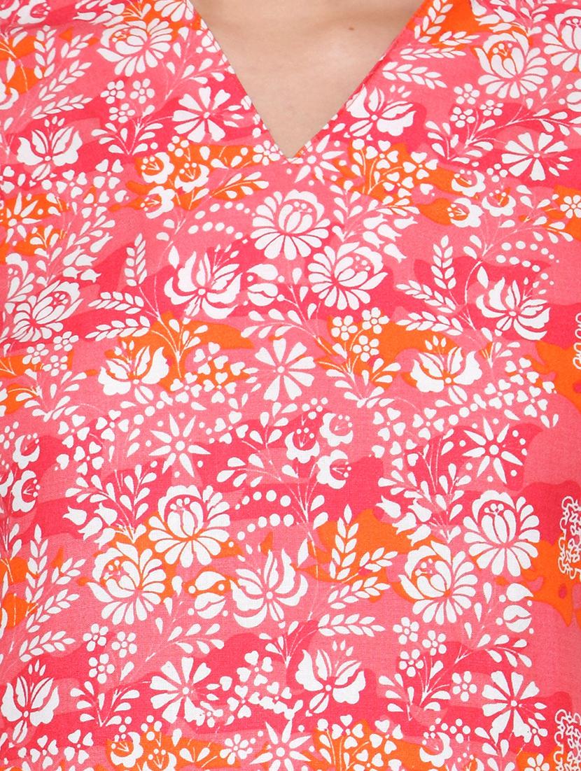 printed kurta with palazzo set - 15767048 - Zoom Image - 4