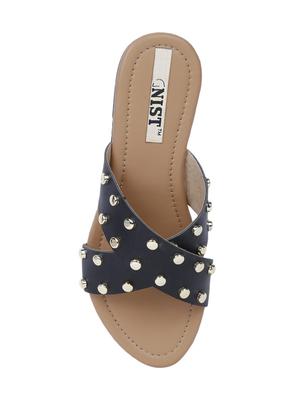 black slip on sandals - 15769056 - Standard Image - 4