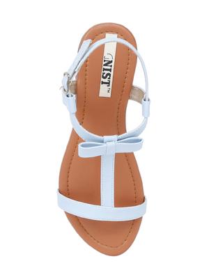 blue t-strap sandals - 15769065 - Standard Image - 4