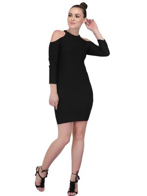cold shoulder bodycon dress - 15769876 - Standard Image - 4
