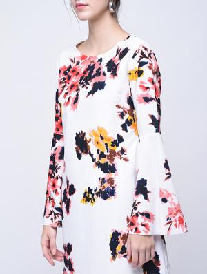 floral a-line dress - 15770575 - Standard Image - 4