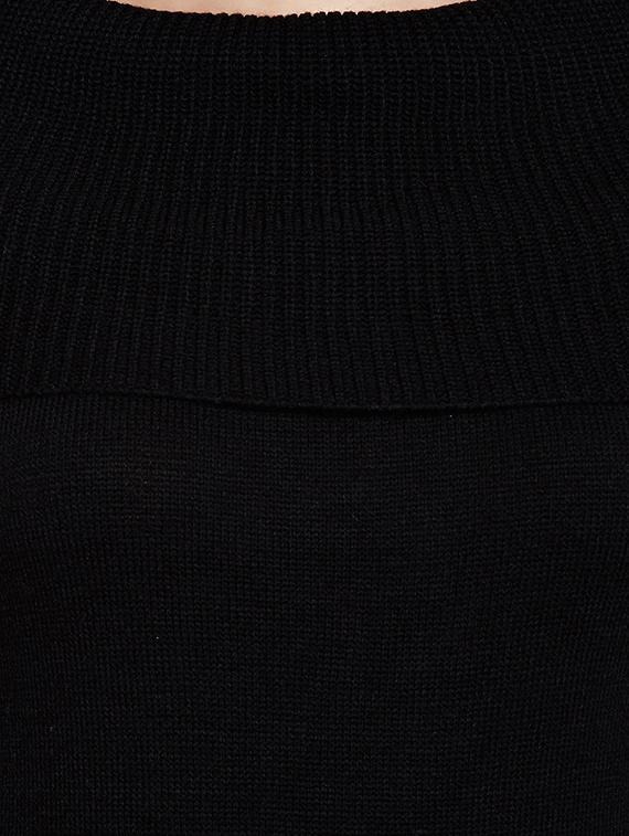 ribbed overlay boat neck pullover - 15773357 - Zoom Image - 4