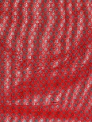 red cotton silk woven saree with blouse - 15773517 - Standard Image - 4