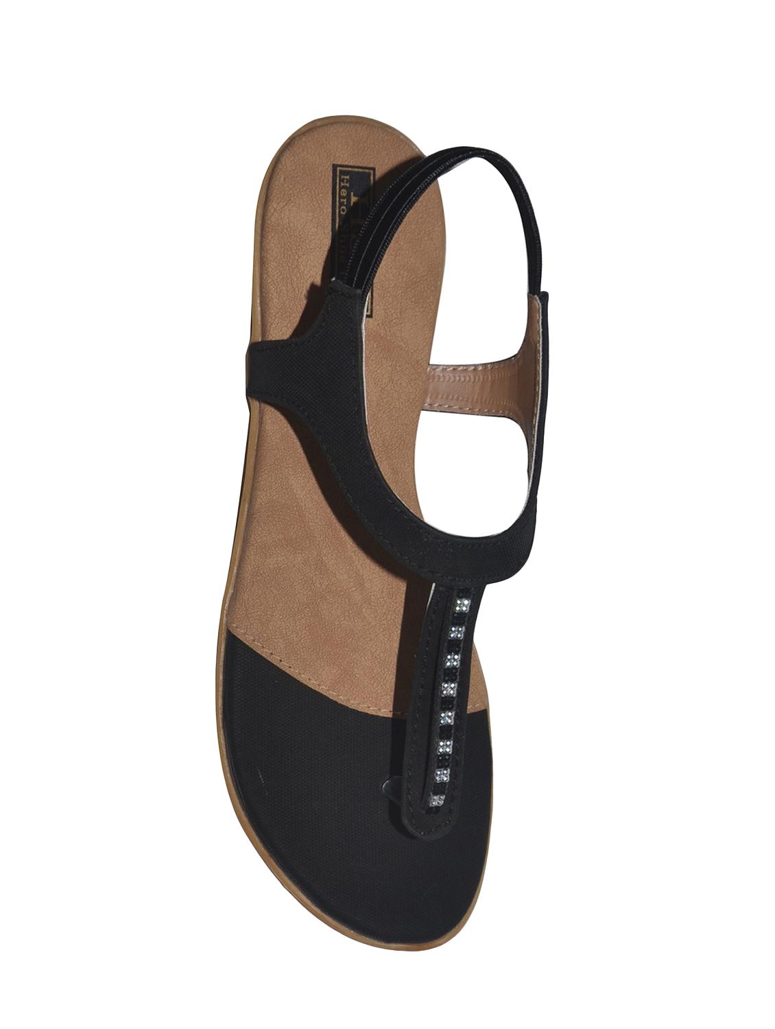 black back strap sandals - 15775014 - Zoom Image - 4