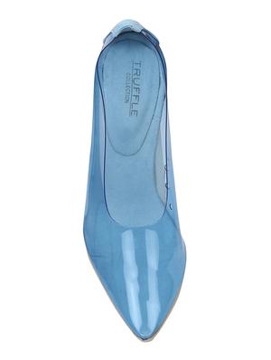 blue slip on sandals - 15776107 - Standard Image - 4