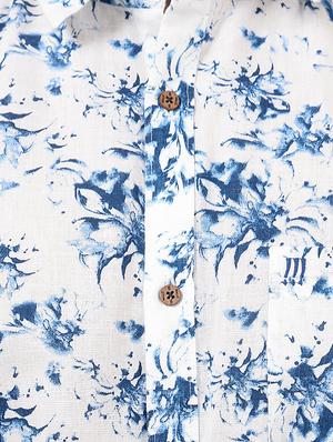 white floral printed casual shirt - 15778185 - Standard Image - 4