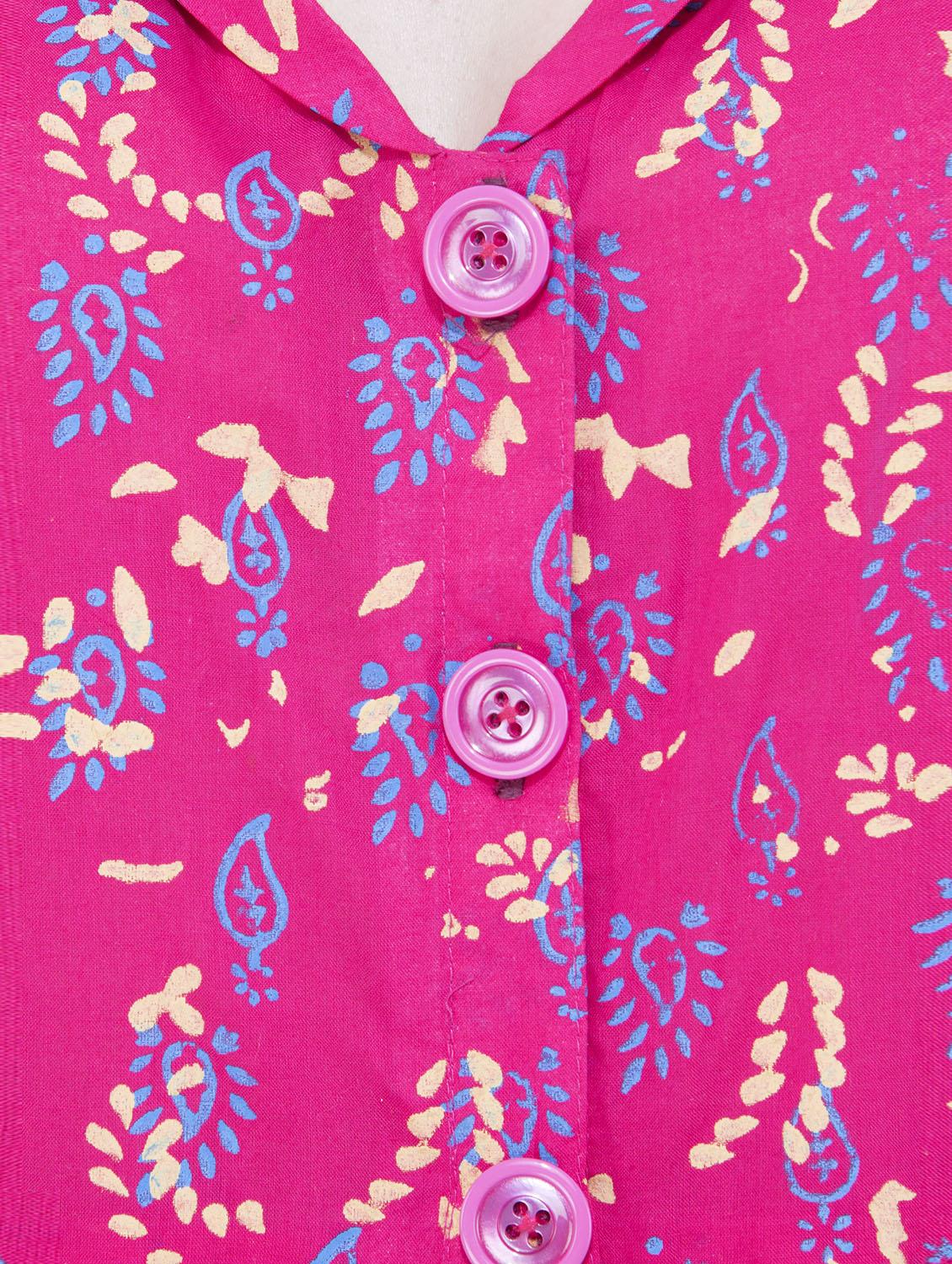 flared printed kurta - 15778848 - Zoom Image - 4