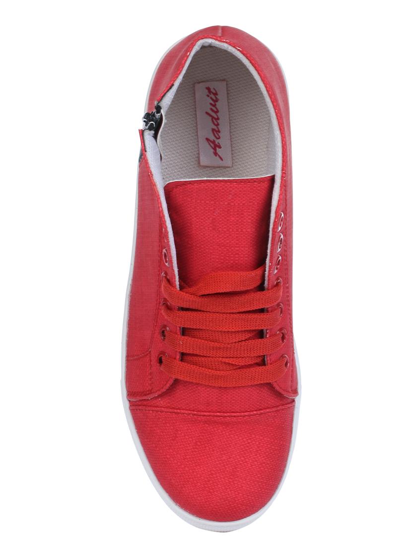 red lace-up sneakers - 15779195 - Zoom Image - 4