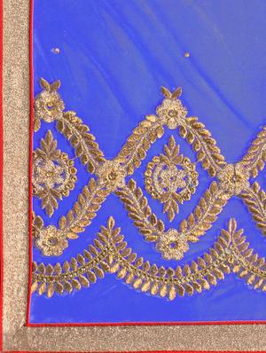 embroidered a-line lehenga - 15780991 - Standard Image - 4