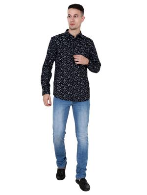 black floral printed casual shirt - 15782215 - Standard Image - 4