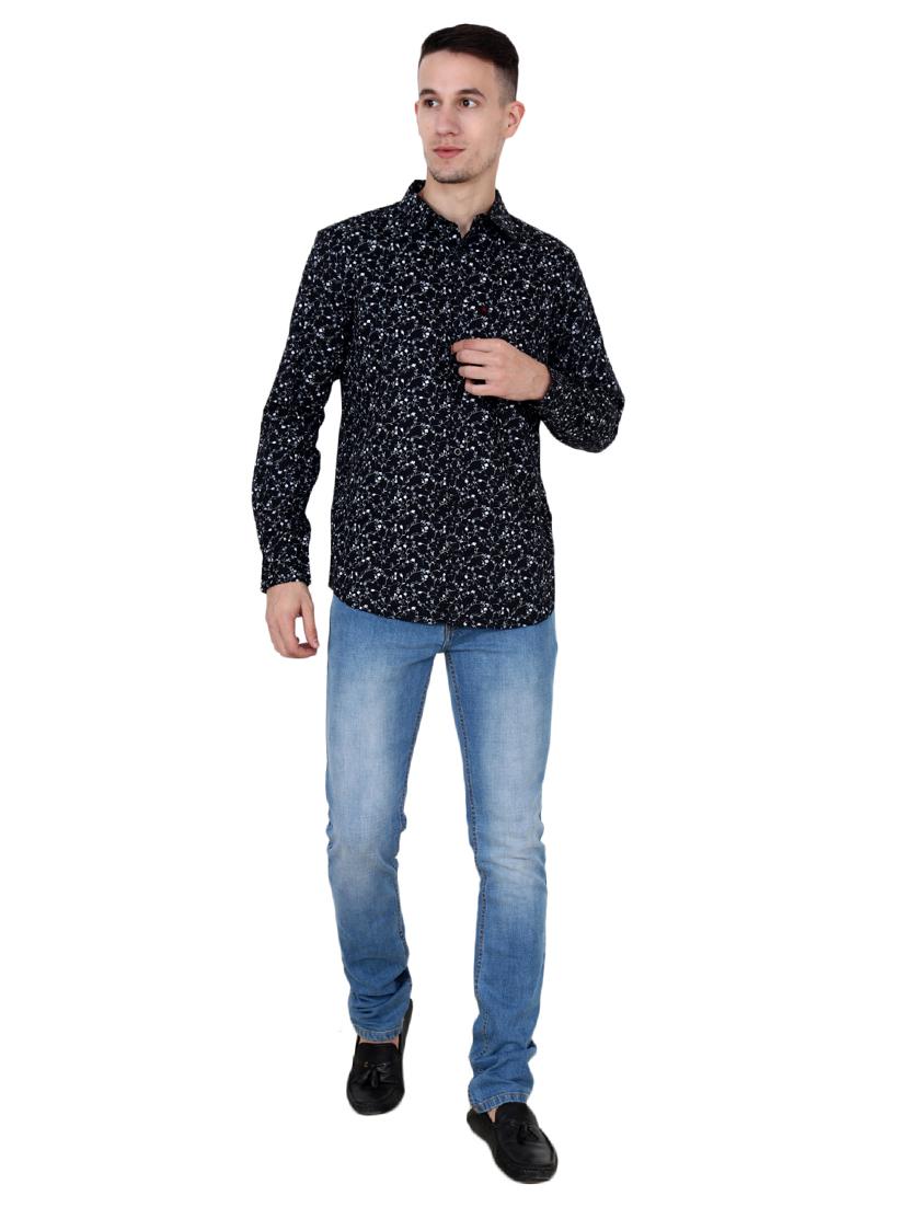 black floral printed casual shirt - 15782215 - Zoom Image - 4