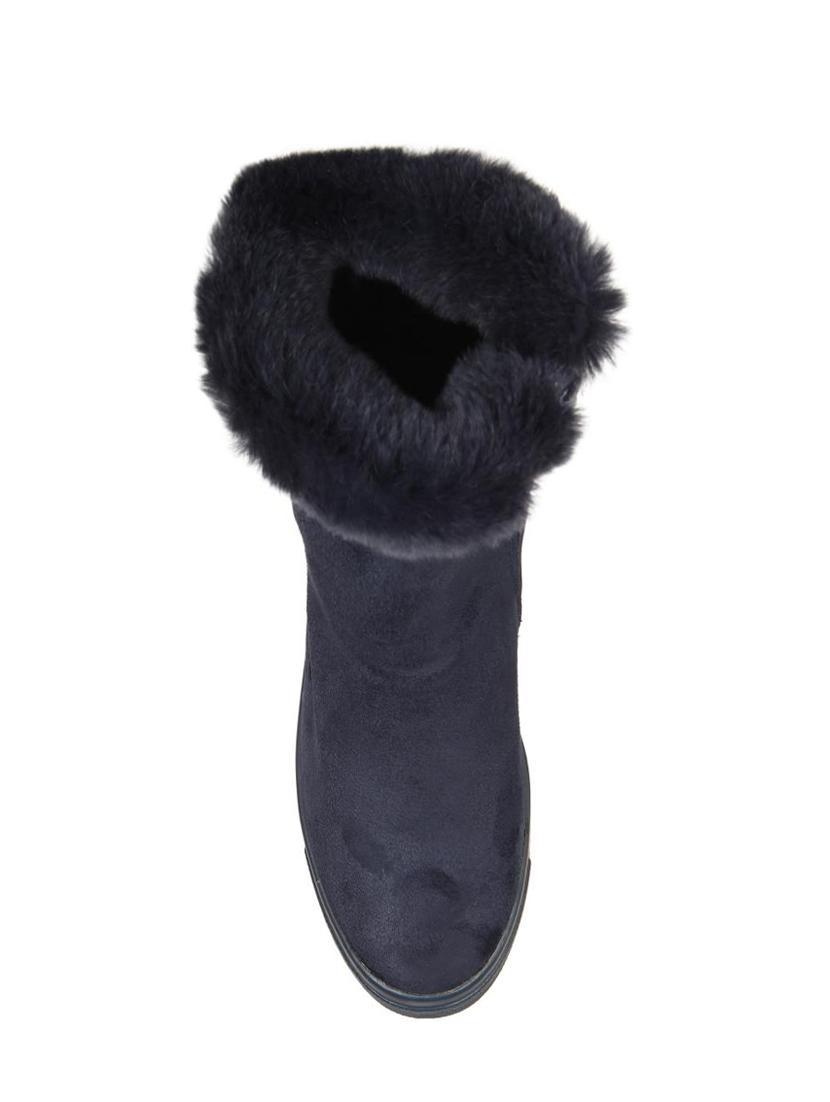 navy ankle zipper boots - 15786648 - Zoom Image - 4