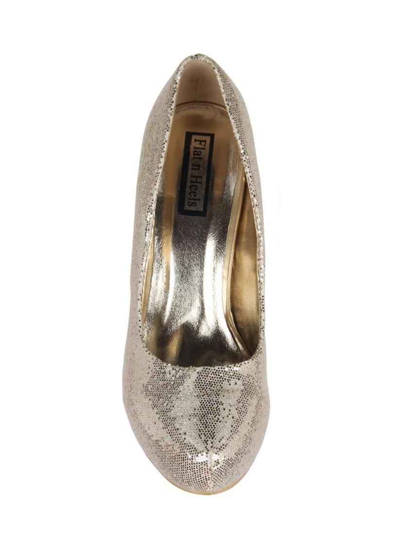 gold slip on pumps - 15786734 - Zoom Image - 4