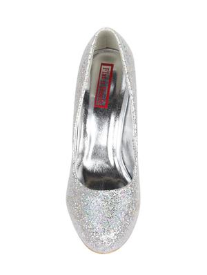 silver slip on pumps - 15786736 - Standard Image - 4