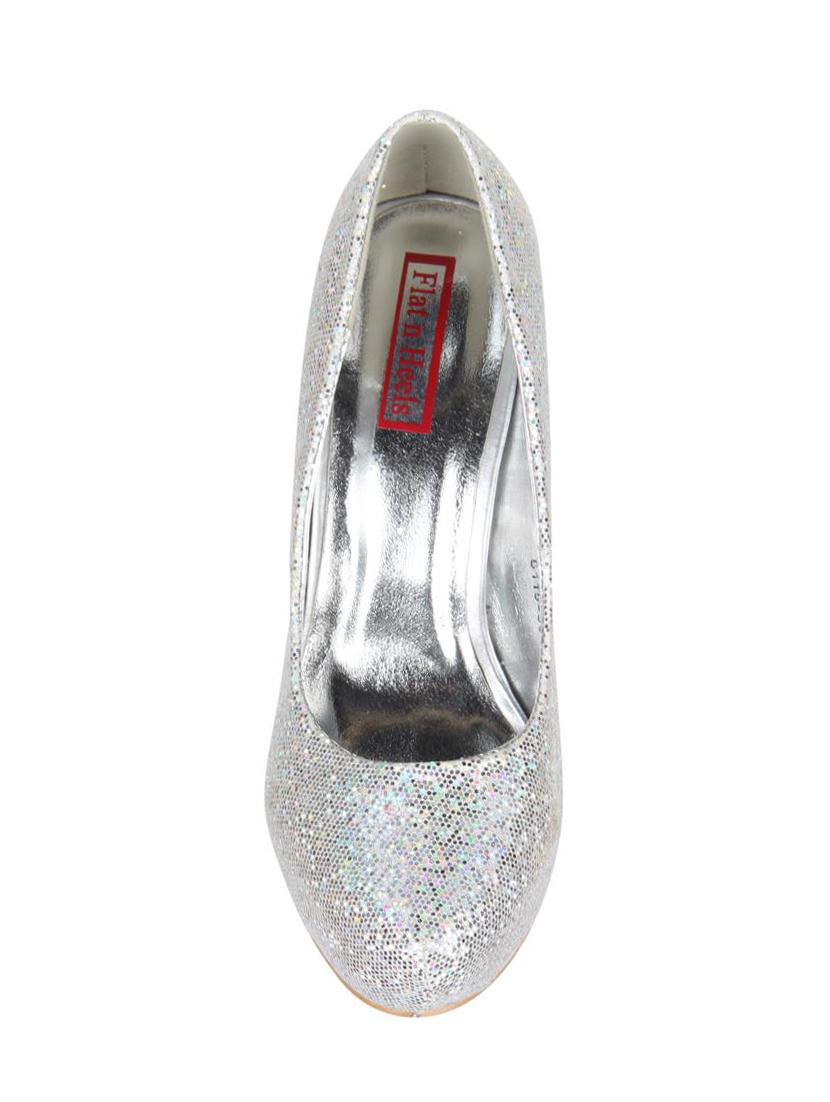 silver slip on pumps - 15786736 - Zoom Image - 4