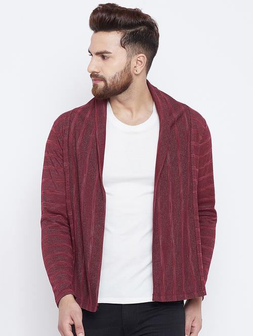 red cotton shrug - 15788774 - Standard Image - 1
